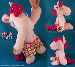 Size: 843x750 | Tagged: safe, artist:voodoo-tiki, pinkie pie, smarty pants, g4, doll, irl, photo, plushie, toy