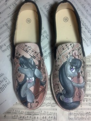 Size: 2448x3264 | Tagged: safe, artist:acryilicolt, octavia melody, g4, customized toy, irl, photo, shoes