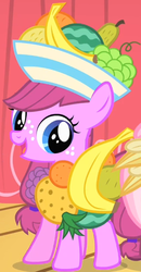 Size: 320x614 | Tagged: safe, screencap, fruitbasket, pony, g4, my little pony: friendship is magic, the cutie mark chronicles, background pony, female, filly, solo