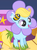 Size: 386x525 | Tagged: safe, screencap, honey drop, bee, pony, g4, my little pony: friendship is magic, the cutie mark chronicles, background pony, clothes, costume, cropped, cute, filly, flower, flower costume, outfit catalog