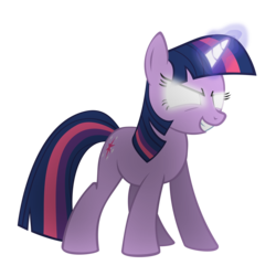 Size: 5000x5000 | Tagged: safe, artist:the smiling pony, twilight sparkle, pony, unicorn, g4, absurd resolution, female, glowing eyes, simple background, solo, transparent background, unicorn twilight, vector