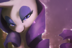 Size: 1350x900 | Tagged: safe, artist:dawnfire, rarity, pony, g4, bedroom eyes, bust, female, mare, portrait, solo