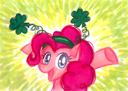 Size: 697x493 | Tagged: safe, artist:midori-no-ink, pinkie pie, earth pony, pony, g4, female, solo