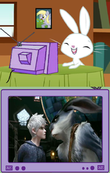 Size: 562x881 | Tagged: safe, angel bunny, human, g4, bunnymund, exploitable meme, jack frost, meme, rise of the guardians, tv meme