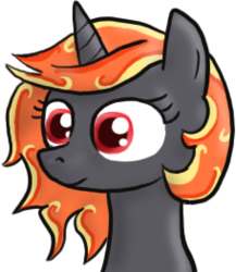 Size: 228x263 | Tagged: safe, oc, oc only, oc:incendia, pony, unicorn, fanfic:antipodes, fanfic, solo