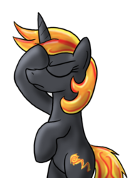 Size: 509x692 | Tagged: safe, oc, oc only, oc:incendia, pony, unicorn, fanfic:antipodes, facehoof, facepalm, fanfic, solo