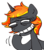 Size: 877x998 | Tagged: safe, artist:megasweet, edit, oc, oc only, oc:incendia, pony, unicorn, fanfic:antipodes, fanfic, female, laughing, mare, meme, ponified, recolor, simple background, solo, transparent background