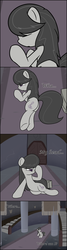 Size: 1010x3752 | Tagged: safe, artist:erthilo, octavia melody, earth pony, pony, ask octavia, g4, comic, female, mare, on side, solo, waking up