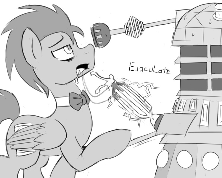 750px x 600px - 128501 - explicit, artist:crade, doctor whooves, time turner, pegasus,  pony, ask discorded whooves, black and white, cum, dalek, discord whooves,  discorded, doctor who, gay, grayscale, male, monochrome, no exceptions,  shipping, stallion, text,