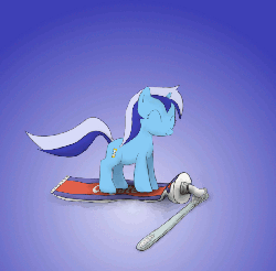 Size: 712x700 | Tagged: safe, artist:vexpon, minuette, pony, unicorn, g4, animated, brush, cute, female, frame by frame, jumping, minubetes, pronking, toothbrush, toothpaste