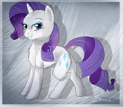 Size: 1150x1000 | Tagged: safe, artist:chimaruk, rarity, pony, g4, chest fluff, solo