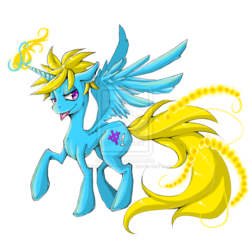 Size: 900x900 | Tagged: safe, artist:rainbow-of-despair, alicorn, phoenix, pony, marco the phoenix, one piece, ponified, simple background, solo, spread wings, transparent background, watermark, wings