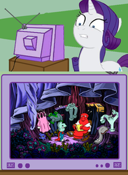 Size: 563x771 | Tagged: safe, rarity, pony, g4, darkness, exploitable meme, humongous entertainment, life is rough when you lose your stuff, meme, no need to hide when it's dark outside, pajama man, pajama sam, tv meme