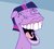 Size: 1200x1076 | Tagged: safe, artist:hotdiggedydemon, twilight sparkle, horse, pony, unicorn, .mov, party.mov, g4, faic, female, hoers, majestic as fuck, mare, multicolored hair, multicolored mane, pony.mov, purple coat, purple fur, purple hair, purple mane, solo, striped hair, striped mane, tri-color hair, tri-color mane, tri-colored hair, tri-colored mane, tricolor hair, tricolor mane, tricolored hair, tricolored mane, unicorn twilight, what has science done