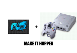 Size: 876x600 | Tagged: safe, fighting is magic, exploitable meme, make it happen, meta, sega dreamcast