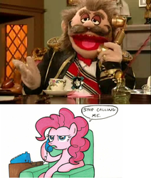 Size: 510x601 | Tagged: safe, pinkie pie, g4, crank yankers, exploitable meme, meme, niles standish, phone meme, stop calling me