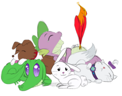 Size: 1748x1376 | Tagged: safe, artist:weresquirrel94, angel bunny, gummy, opalescence, philomena, spike, tank, winona, alligator, cat, dog, dragon, phoenix, rabbit, g4, angelbetes, animal, cute, gummybetes, opalbetes, simple background, spikabetes, tankabetes, transparent background, winonabetes