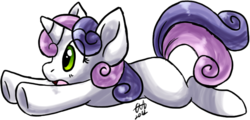 Size: 727x349 | Tagged: safe, artist:fizzy-dog, sweetie belle, pony, unicorn, g4, female, filly, foal, simple background, solo, transparent background