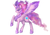 Size: 1024x724 | Tagged: safe, artist:elkaart, princess cadance, alicorn, pony, g4, armor, crystal, crystal guard armor, ethereal mane, female, nightmare, nightmare cadance, nightmare heart, nightmarified, raised hoof, slit pupils, solo, spread wings