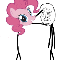 Size: 233x198 | Tagged: safe, pinkie pie, g4, animated, female, okay face, rage face