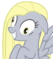 Size: 919x1024 | Tagged: safe, derpy hooves, pegasus, pony, g4, contemplating insanity, derpamena, female, mare, recolor, solo
