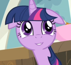 Size: 300x276 | Tagged: safe, edit, edited screencap, screencap, twilight sparkle, g4, cropped, inverted mouth