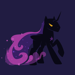 Size: 1024x1024 | Tagged: safe, artist:anarchemitis, pony, crossover, cucumber quest, nightmare knight, simple background, solo