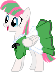 Size: 1024x1314 | Tagged: safe, artist:spitefulrapid, blossomforth, pony, g4, clothes, dress, female, gala dress, simple background, solo, transparent background, vector