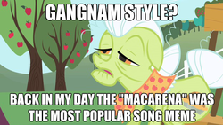 Size: 624x351 | Tagged: safe, edit, edited screencap, screencap, granny smith, earth pony, pony, friendship is magic, g4, female, gangnam style, image macro, solo