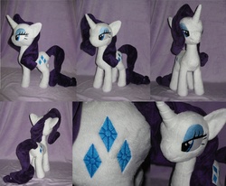 Size: 1200x991 | Tagged: safe, artist:maewynshadowtail, rarity, pony, g4, irl, photo, plushie, solo