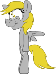 Size: 819x1091 | Tagged: safe, artist:colossalstinker, derpy hooves, pegasus, pony, g4, bipedal, female, mare, simple background, solo, transparent background