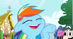 Size: 540x287 | Tagged: safe, artist:chappy-rukia, edit, edited screencap, screencap, rainbow dash, friendship is magic, g4, weegee