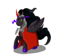 Size: 1000x900 | Tagged: artist needed, safe, king sombra, oc, g4, season 3, the crystal empire, costume, nightmare night