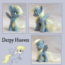 Size: 700x700 | Tagged: safe, artist:stealthyclaw, derpy hooves, pegasus, pony, g4, brushable, customized toy, female, irl, mare, photo, solo, toy