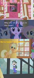 Size: 905x2070 | Tagged: safe, artist:jadeismaster, pinkie pie, spike, twilight sparkle, g4, comic, meme, weegee