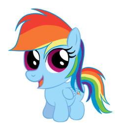 Size: 1152x1231 | Tagged: safe, artist:infernaldalek, rainbow dash, pegasus, pony, g4, cute, dashabetes, female, filly, filly rainbow dash, open mouth, simple background, solo, transparent background, younger