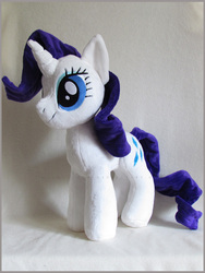 Size: 846x1128 | Tagged: safe, artist:magnastorm, rarity, pony, g4, irl, photo, plushie, solo, toy