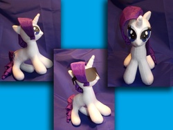 Size: 876x657 | Tagged: safe, artist:mantaro85, rarity, pony, g4, glasses, irl, photo, plushie, solo