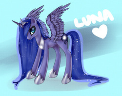 Size: 1000x792 | Tagged: dead source, safe, artist:edahi, princess luna, pony, g4, female, solo