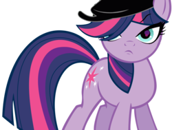 Size: 900x681 | Tagged: safe, twilight sparkle, pony, unicorn, g4, cosplay, female, littlest pet shop, mare, simple background, solo, transparent background, twilight barkle, unicorn twilight, zoe trent