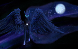 Size: 1438x912 | Tagged: safe, artist:astropteryx, princess luna, pony, g4, female, solo