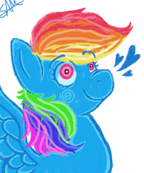 Size: 696x840 | Tagged: safe, artist:samicats, rainbow dash, pony, g4, female, ms paint, solo