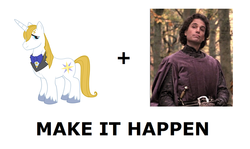 Size: 1008x600 | Tagged: safe, prince blueblood, g4, exploitable meme, make it happen, meta, prince humperdinck, the princess bride