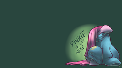 Size: 1920x1080 | Tagged: safe, artist:atryl, pinkie pie, earth pony, pony, g4, clothes, cute, cuteamena, female, gravity falls, mare, pinkamena diane pie, sweater, sweater town, the hand that rocks the mabel, wallpaper