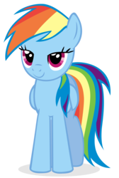 Size: 6000x8922 | Tagged: dead source, safe, artist:aeroytechyon-x, rainbow dash, pony, g4, absurd resolution, bedroom eyes, female, simple background, solo, transparent background, vector