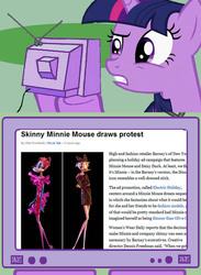 Size: 563x771 | Tagged: safe, twilight sparkle, pony, g4, daisy duck, disney, exploitable meme, meme, minnie mouse, tv meme