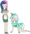 Size: 549x613 | Tagged: safe, artist:soullessteddybear, bon bon, lyra heartstrings, sweetie drops, human, g4, adventure time, humanized, male, simple background, skinny, style emulation, thin, transparent background