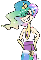 Size: 546x792 | Tagged: safe, artist:soullessteddybear, princess celestia, human, g4, female, humanized, solo