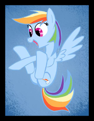 Size: 450x583 | Tagged: safe, artist:controlcore, rainbow dash, pegasus, pony, g4, female, mare, solo