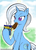 Size: 735x1012 | Tagged: safe, artist:crabmeatstick, trixie, pony, unicorn, g4, eating, female, food, fudgesicle, mare, pinecone, popsicle, solo, trixie eating pinecones